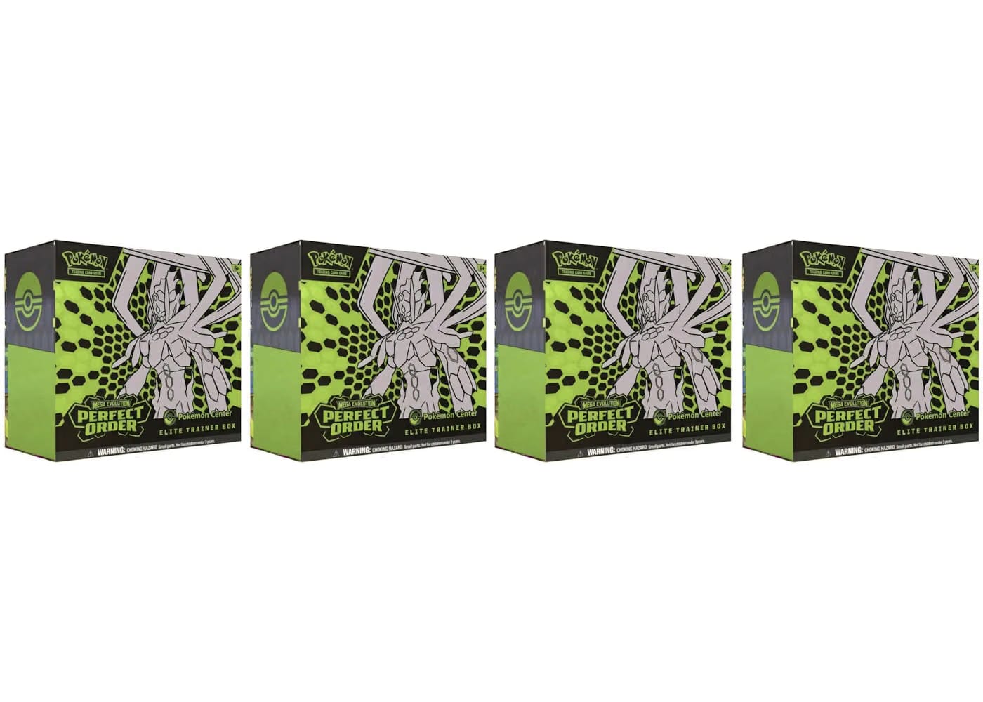 2026 Pokemon Mega Evolution Perfect Order Pokemon Center Elite Trainer Box 4X Lot