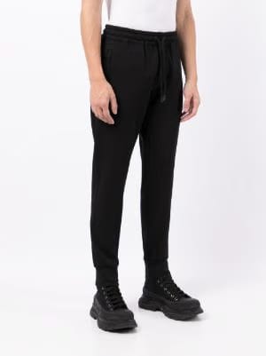 Dolce & Gabbana crest-embroidered track pants