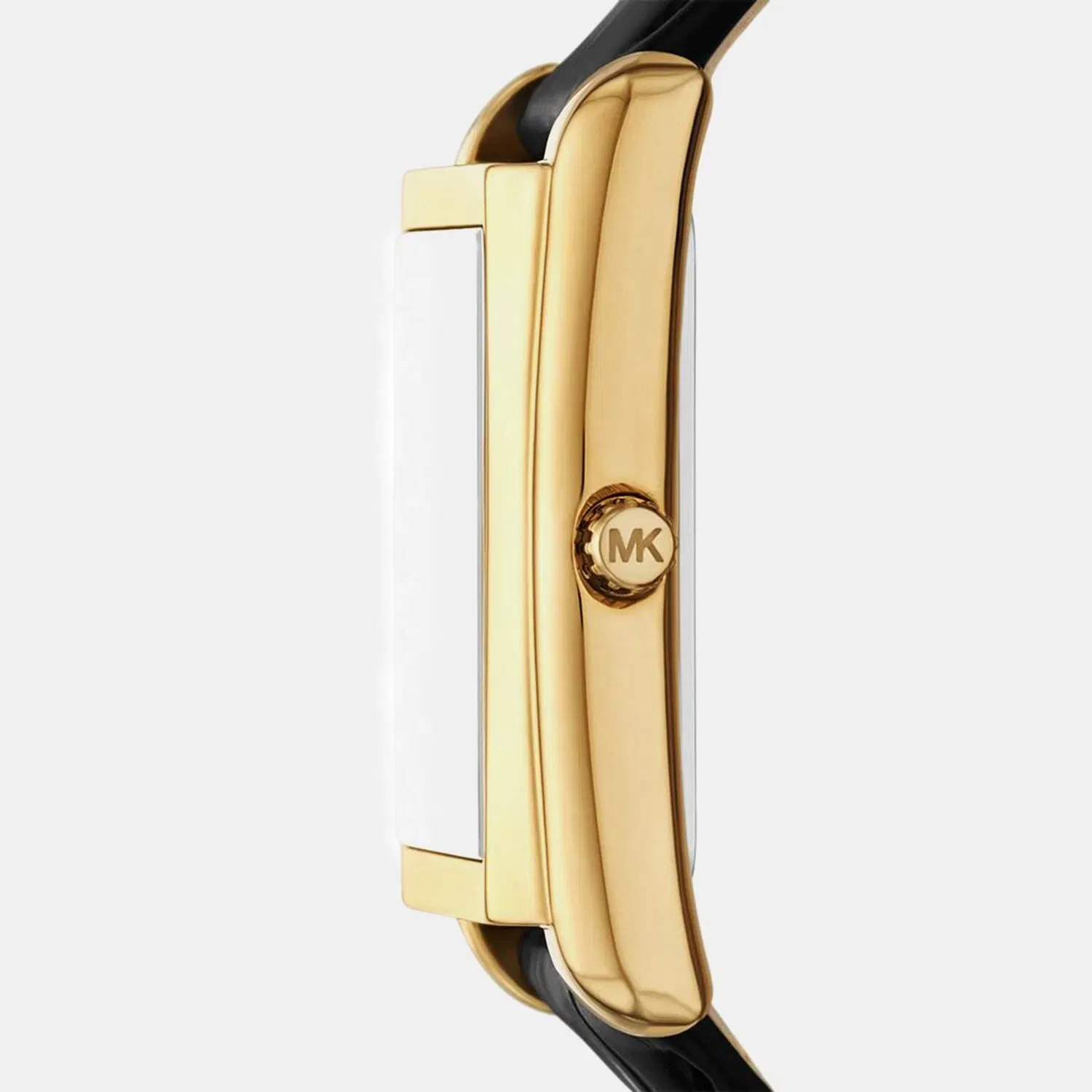 Michael Kors Essex Women Quartz Gold Dial Analog Leather Watch Mk4965