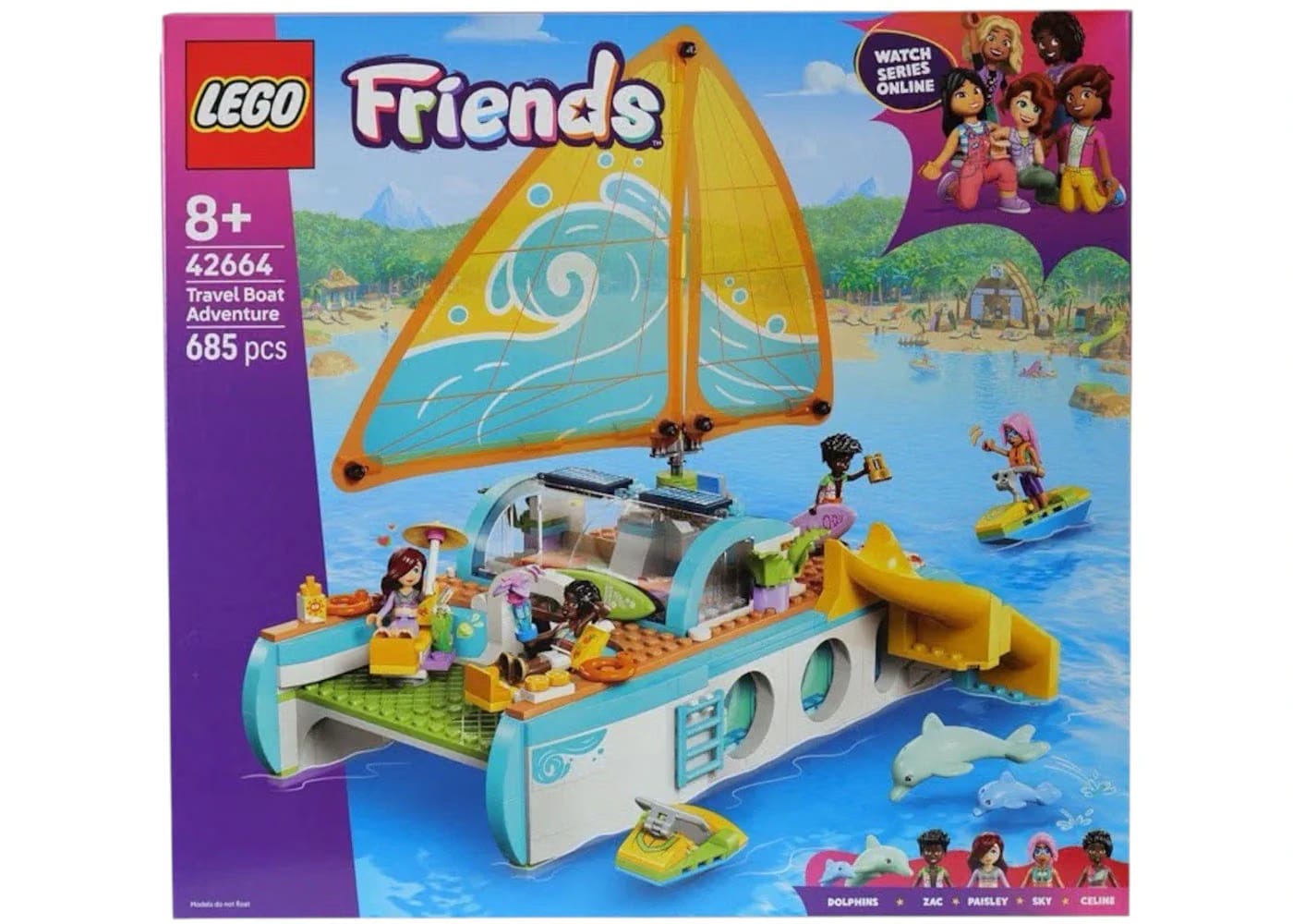 Lego Friends Travel Boat Adventure Set 42664