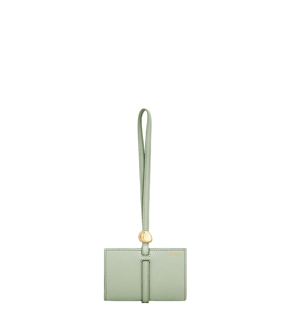 Polene Kaye Card Holder Textured Duo Fresh Almond