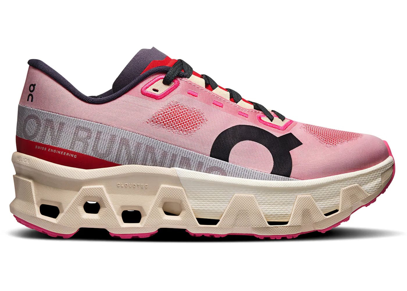 On Running Cloudmonster Hyper Red Cream Womens