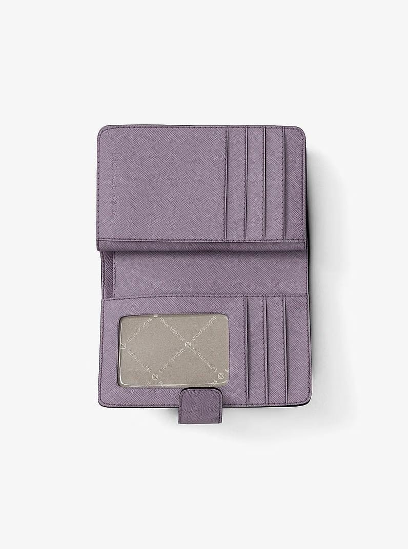 Michael Kors Medium Saffiano Leather Wallet Lilac