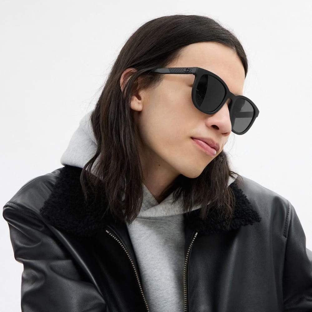 Textured Square Sunglasses
