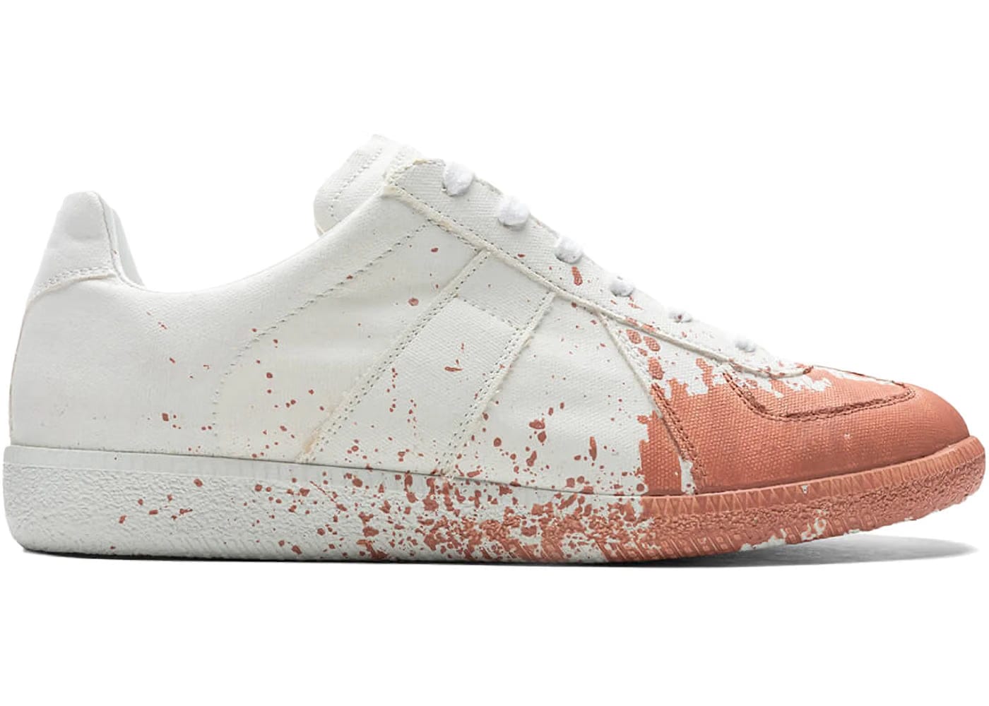 Maison Margiela Replica Paint Splatter White Coquille