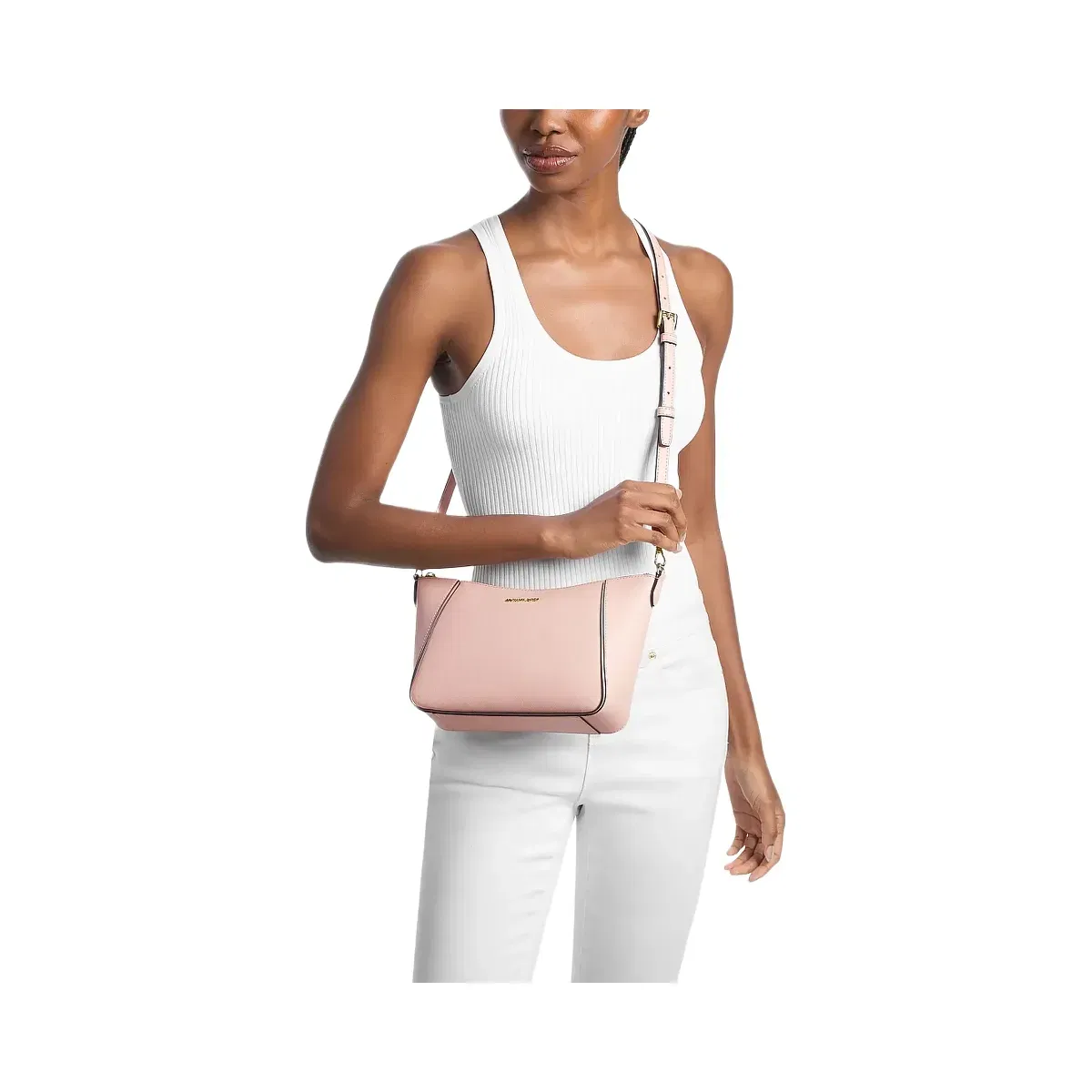 Michael Kors Jet Set Travel Large Signature Logo 3-in-1 Tote Bag Pwd Blsh Mlt