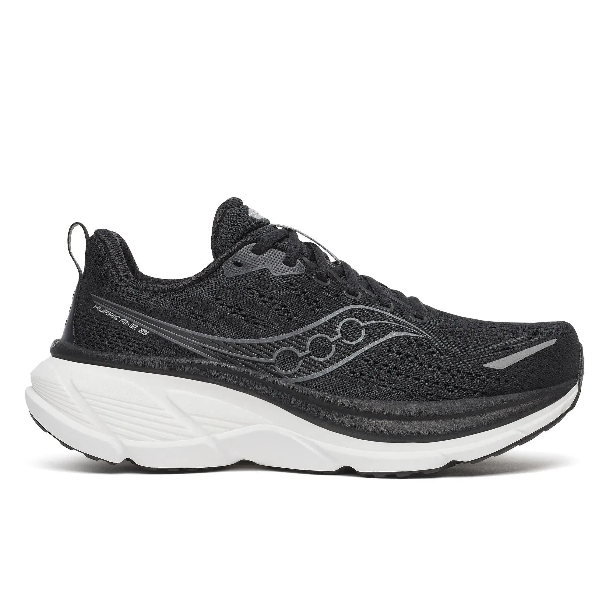 Saucony Men's Hurricane 25 Wide Black | White
