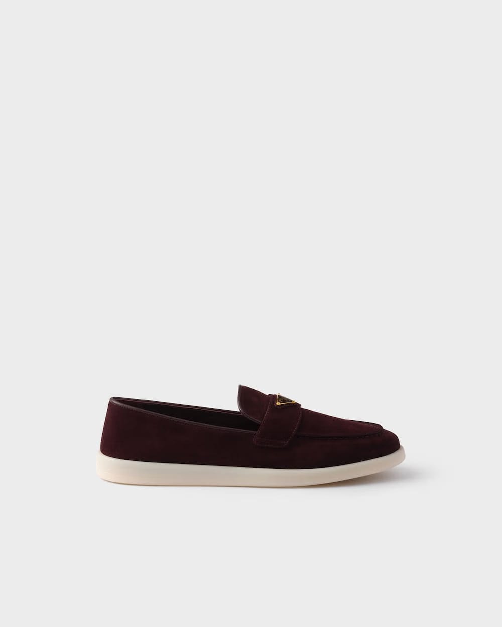 Burgundy Suede leather loafers
