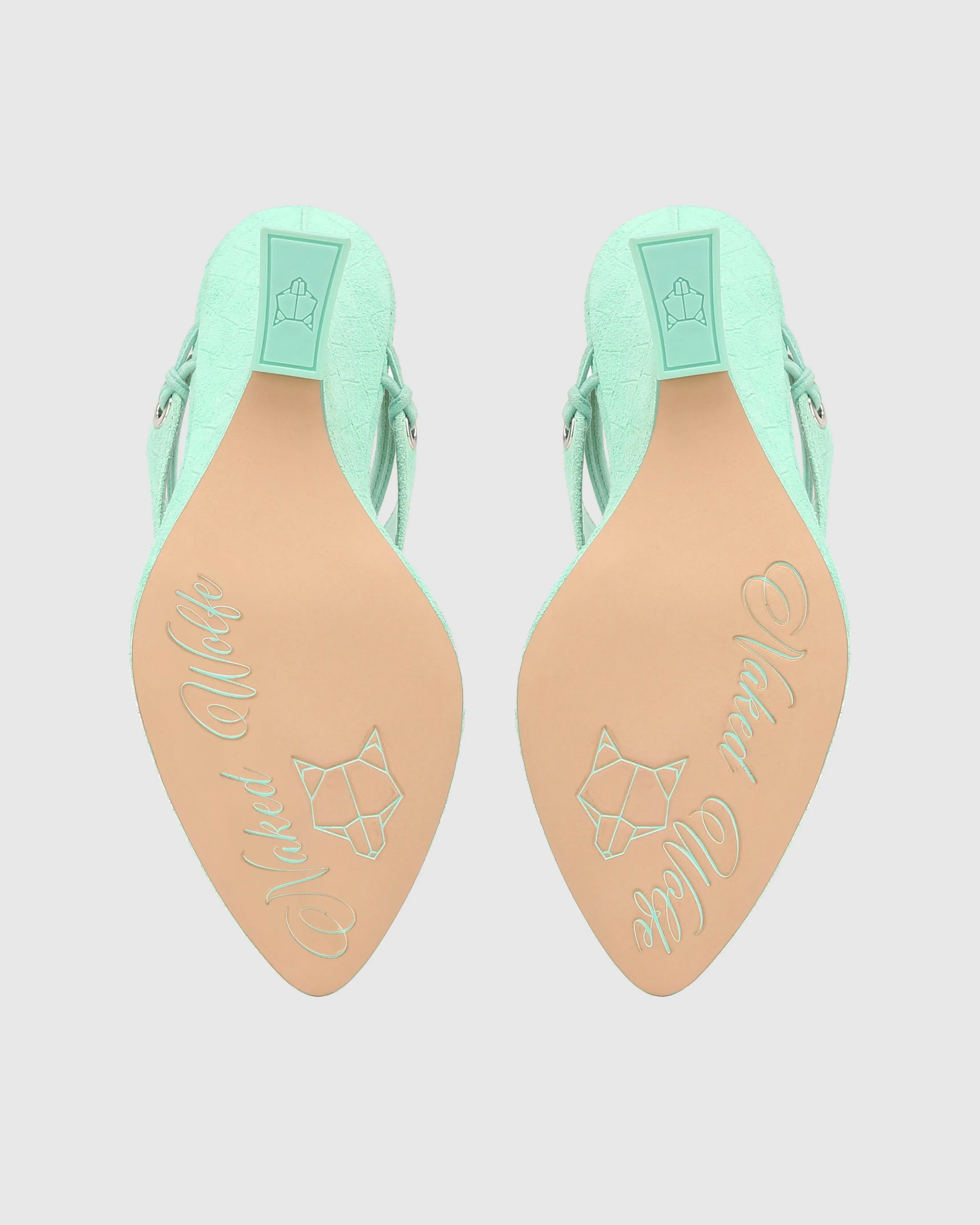 Rampage Mint Croc Suede