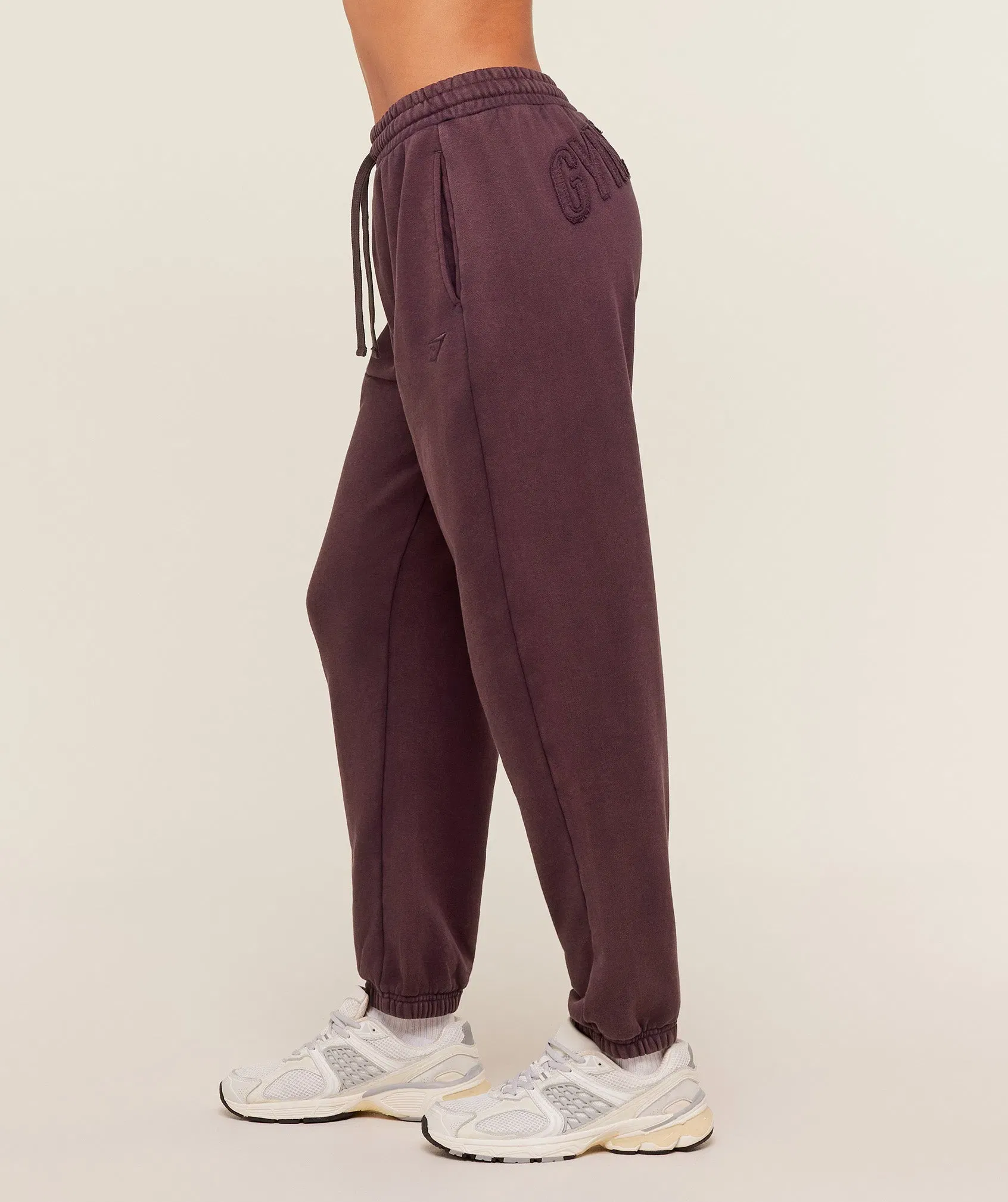 Gymshark Power Washed Cuff Joggers - Cherry Purple/Acid Wash