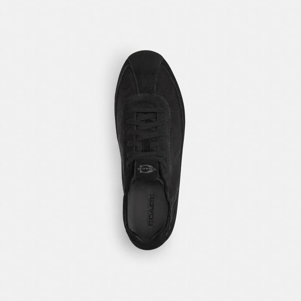 Men's Coach Soft Sneaker In Signature Nylon Black