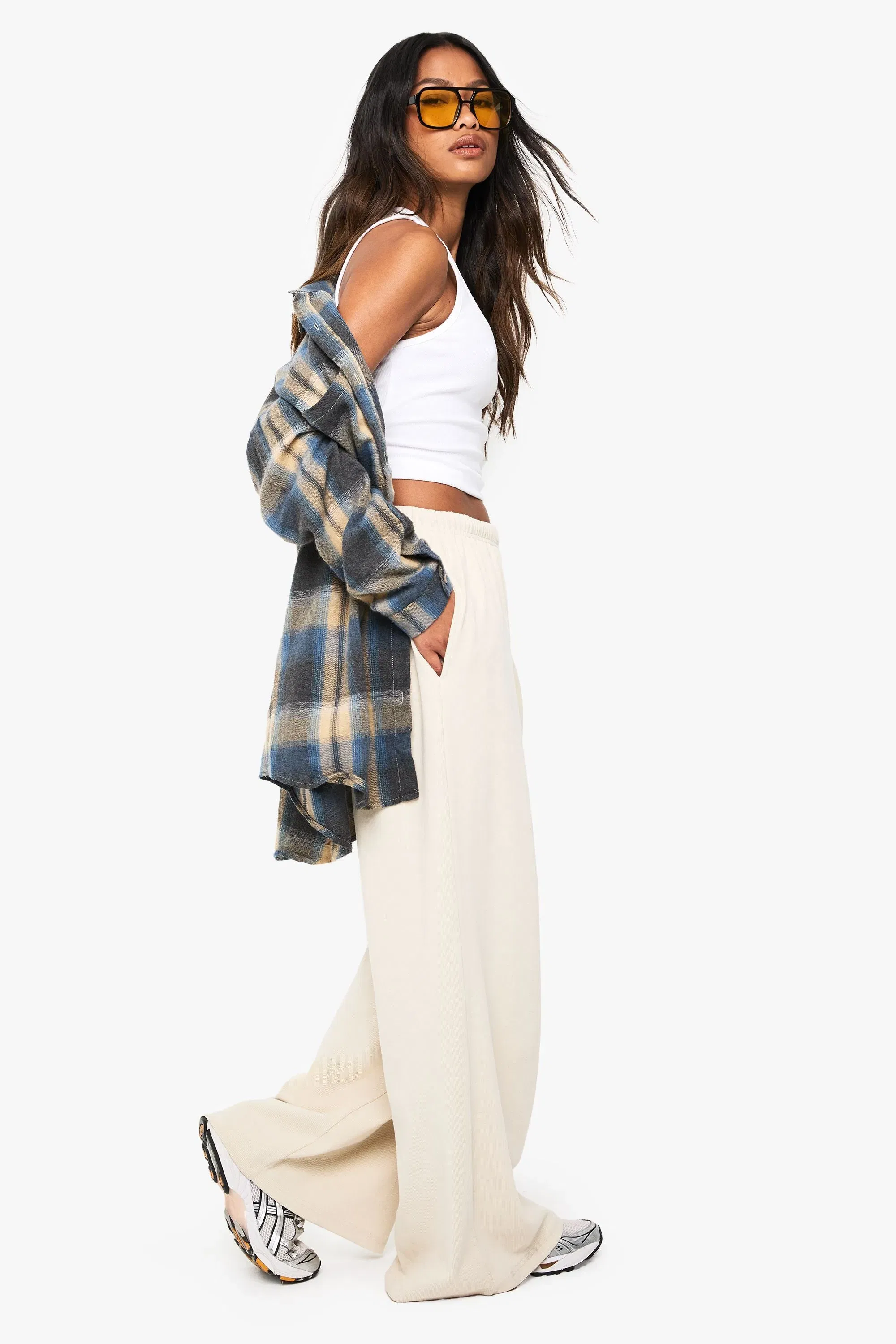 Basic Rib Straight Leg Trouser
