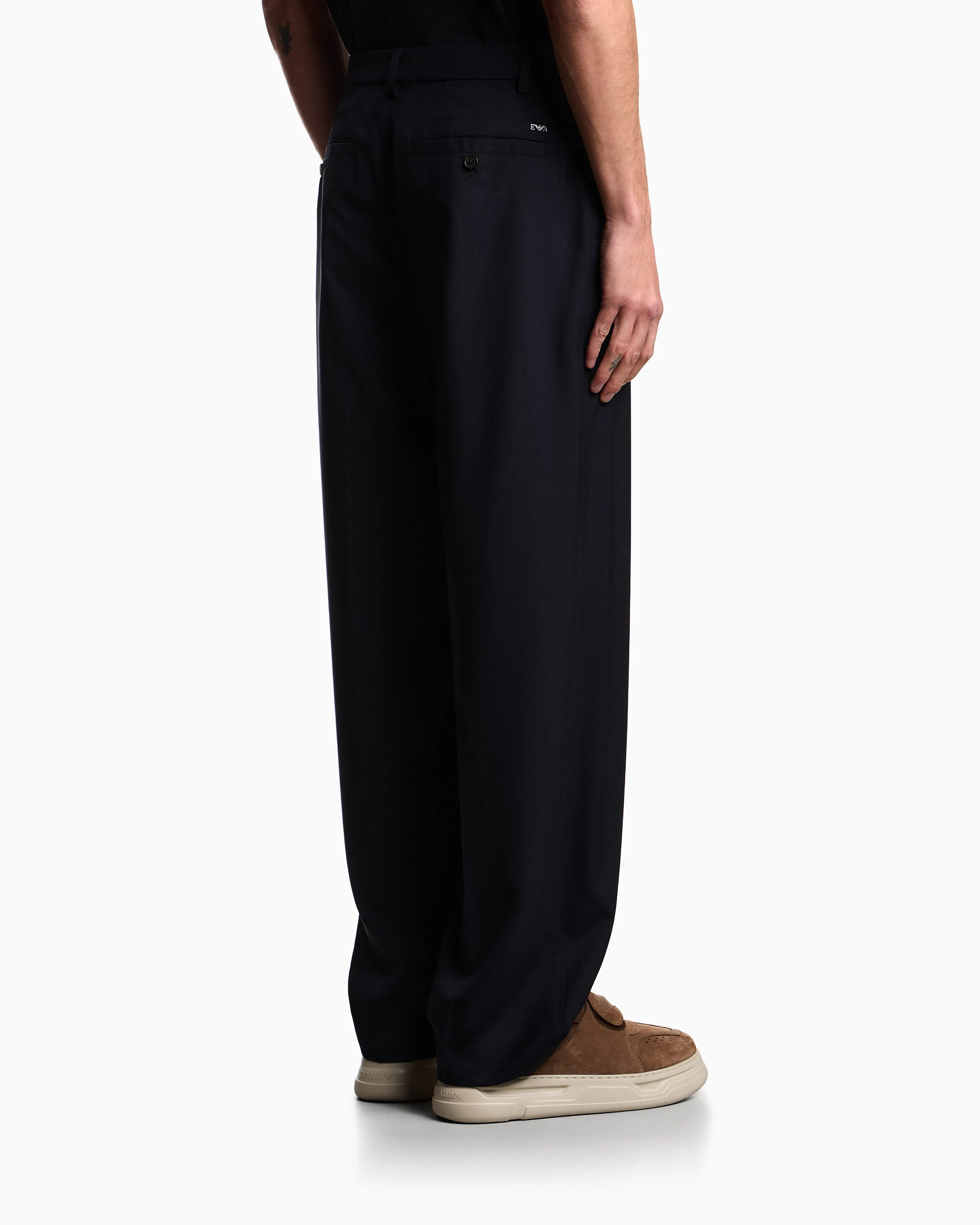Emporio Armani Striped, light wool trousers
