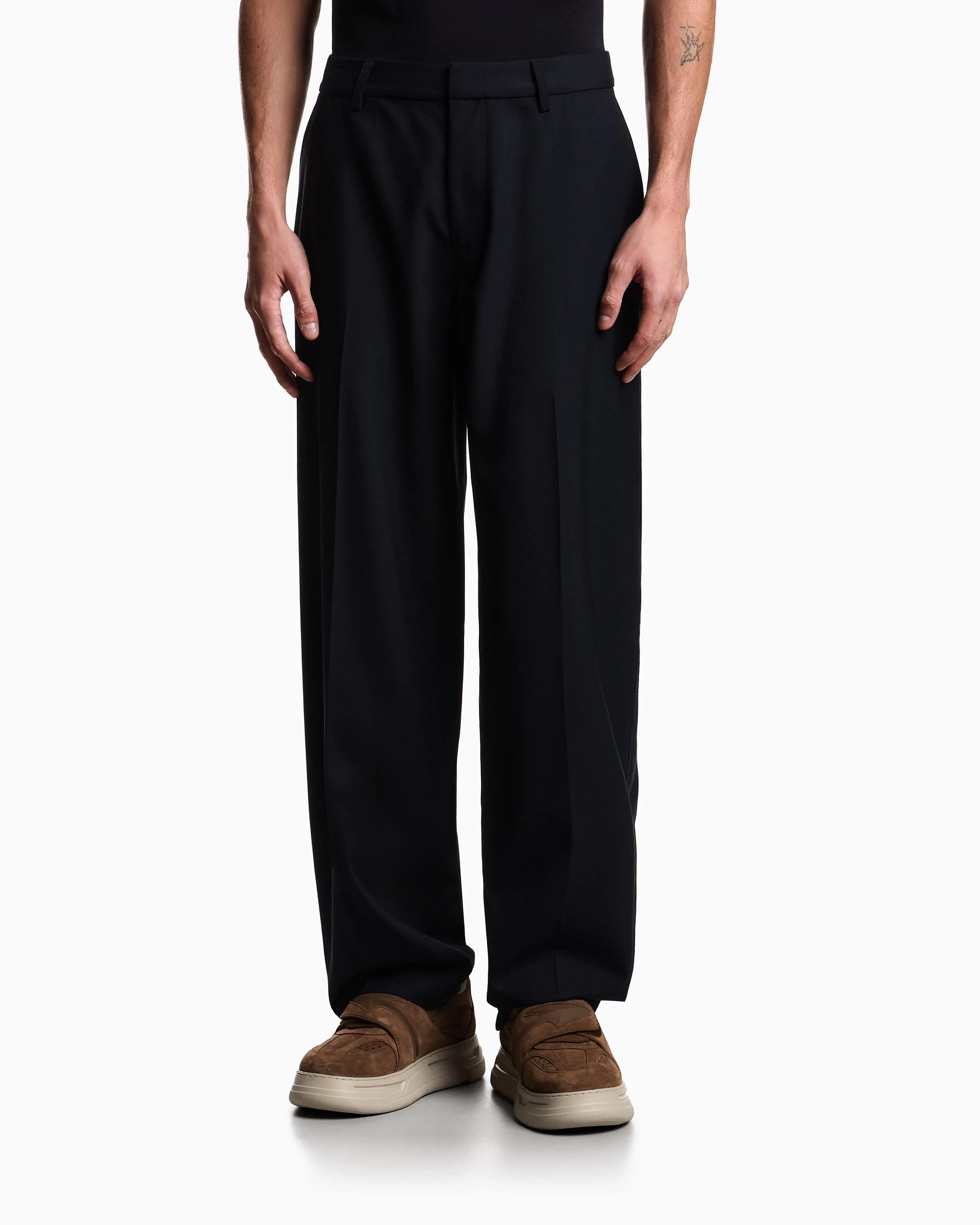 Emporio Armani Striped, light wool trousers