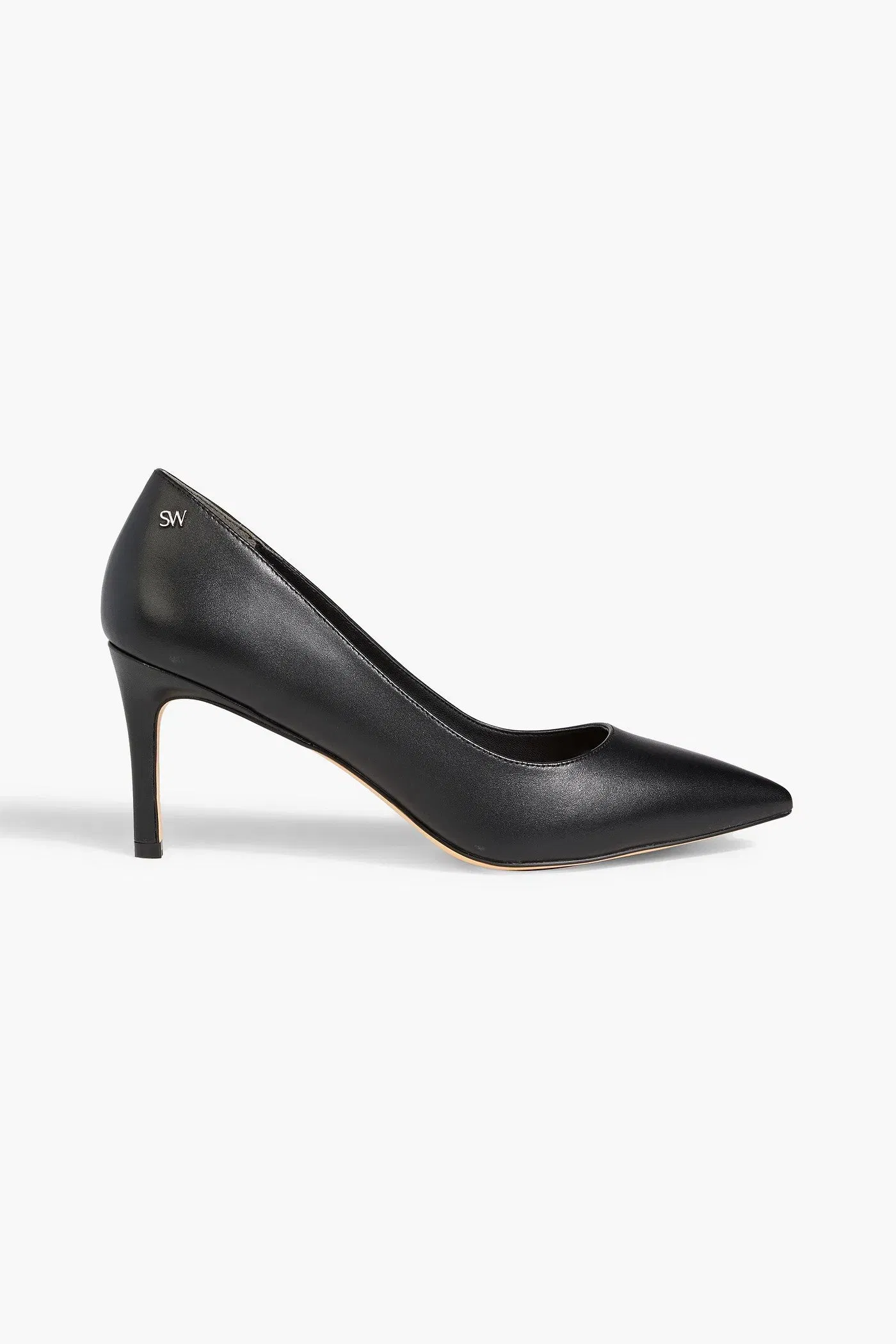 Stuart Weitzman Leigh 75 Leather Pumps Black Women's