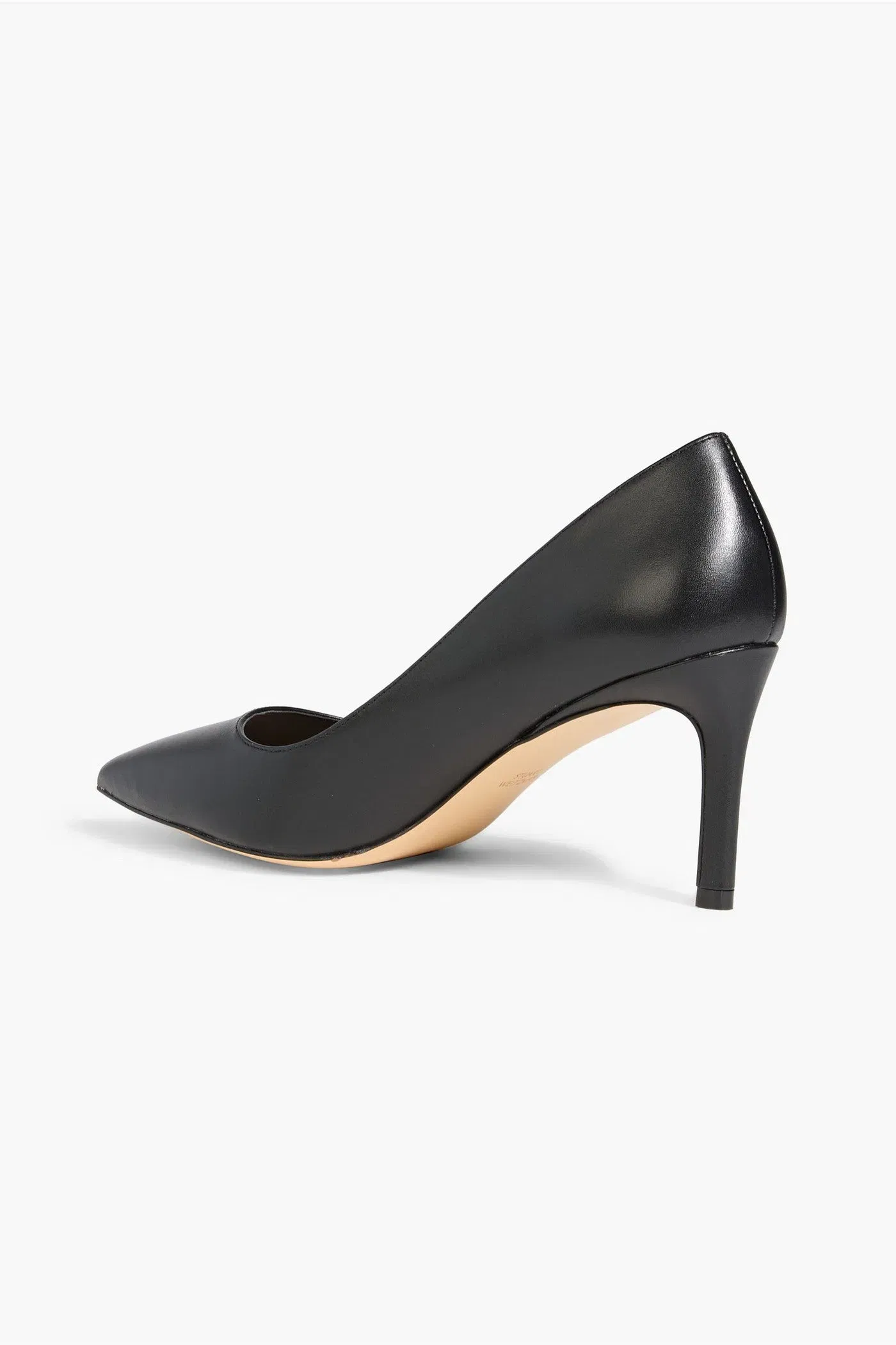 Stuart Weitzman Leigh 75 Leather Pumps Black Women's