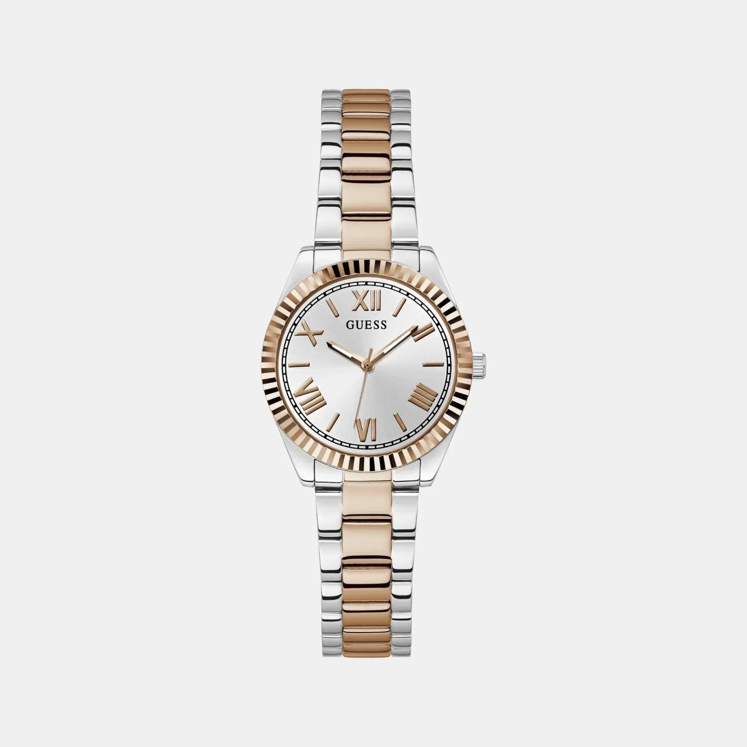 Guess Gd Mini Luna Women Quartz Silver Dial Analog Stainless Steel Gw0687L3