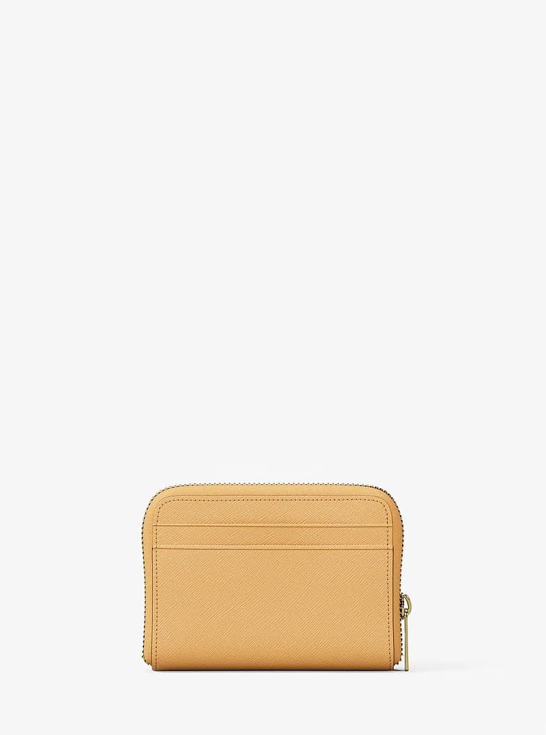 Michael Kors Jet Set Travel Medium Saffiano Leather Wallet Honeywheat