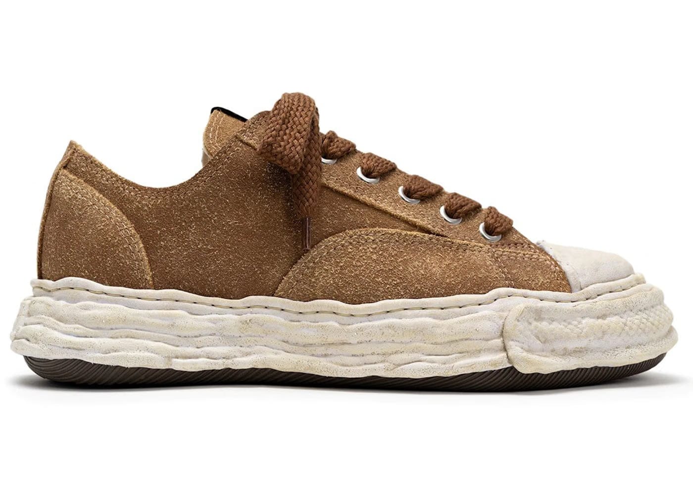 Maison Mihara Yasuhiro Peterson 23 Og Sole Vintage Suede Low Brown