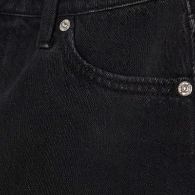 Black Hotpant Denim Shorts