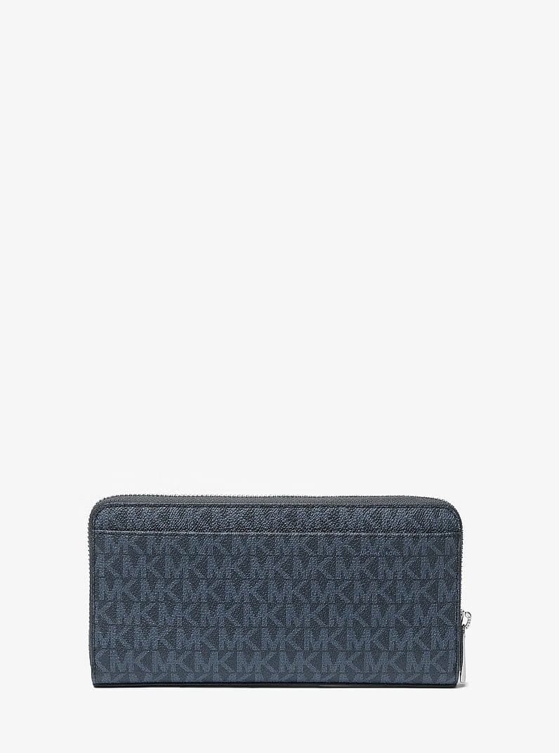 Michael Kors Cooper Logo Zip-Around Wallet Admrl/Plblue