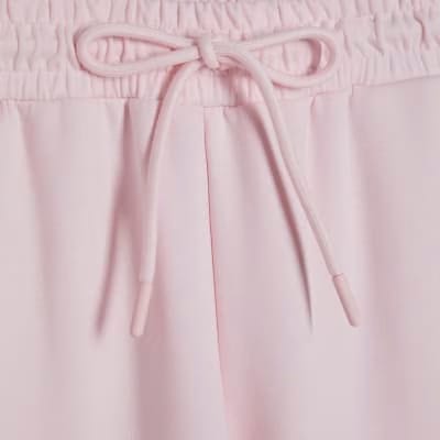 Petite Pink Premium Wide Leg Joggers