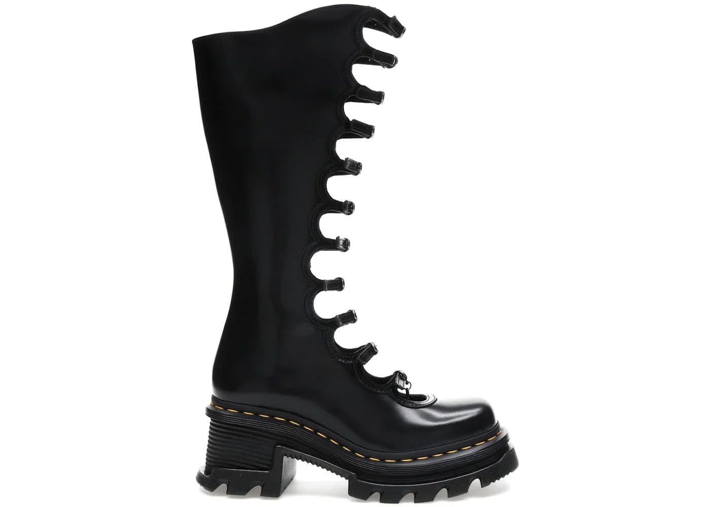 Dr. Martens Kiki Boots Marc Jacobs Black Buttero Womens