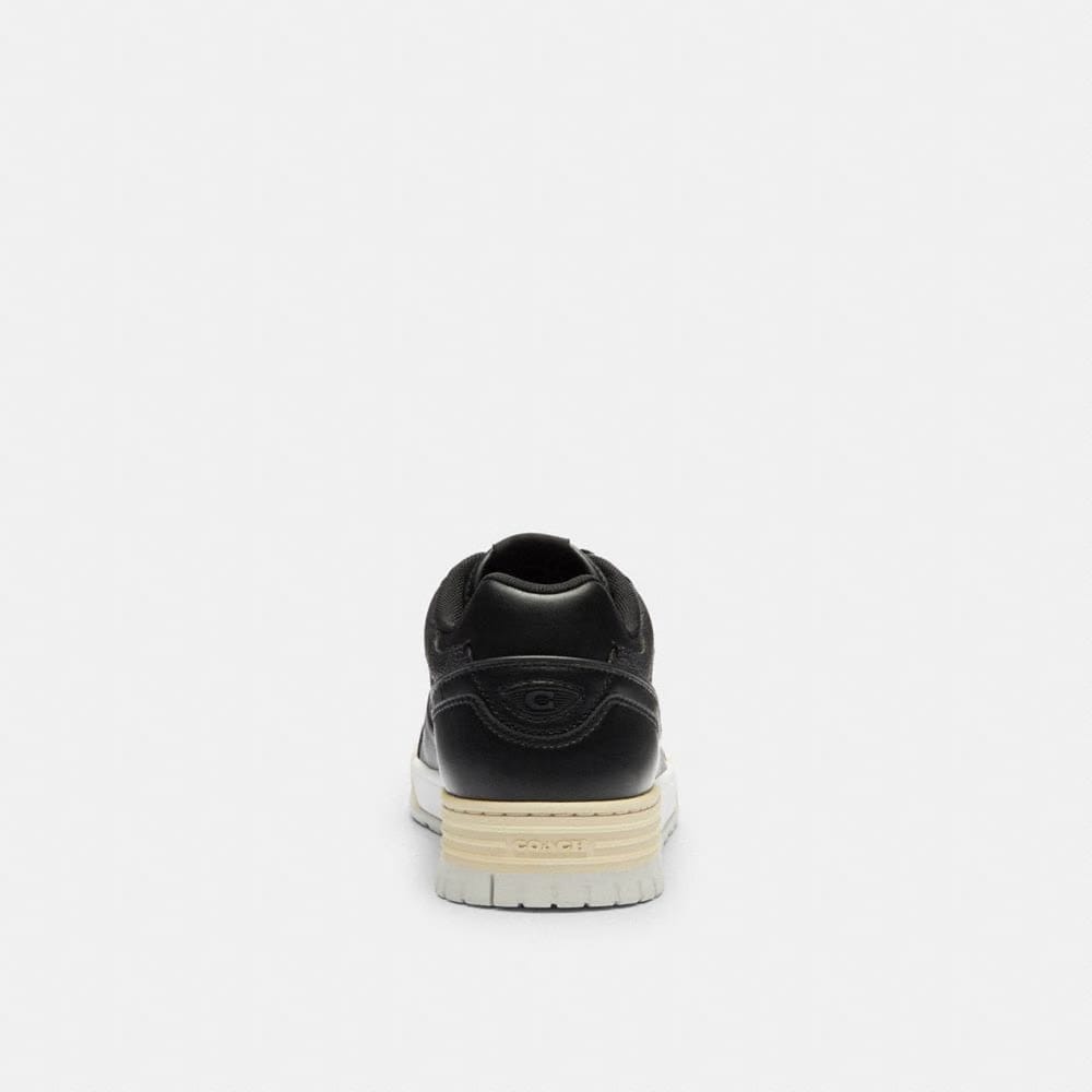 Men's Coach Soho Sneaker With Signature Canvas Charcoal Black