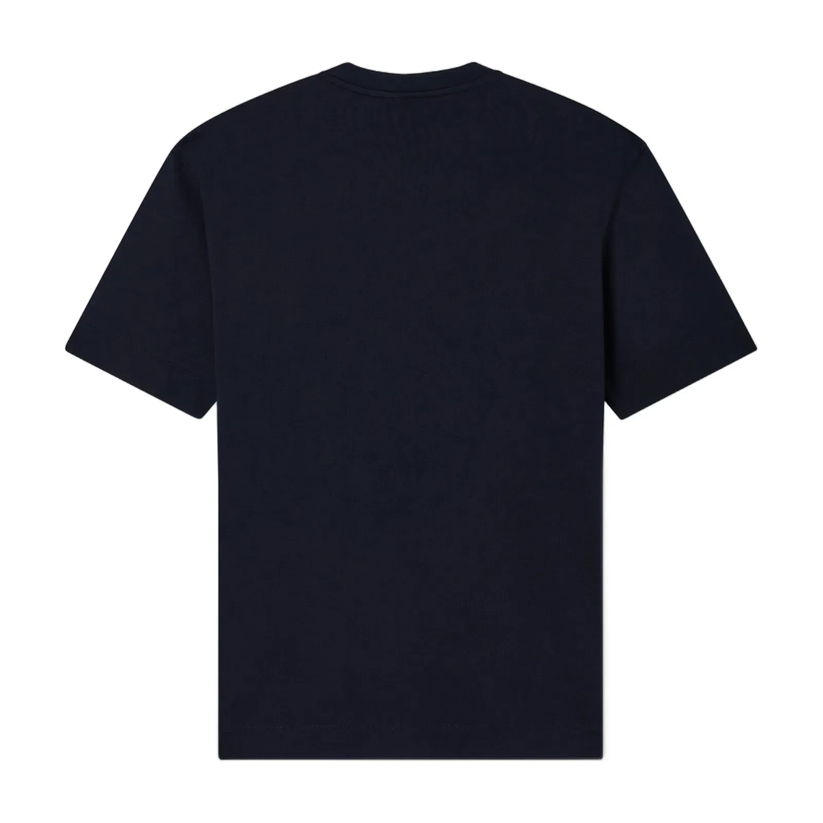 Emporio Armani Heavy jersey T-shirt with metal logo embroidery