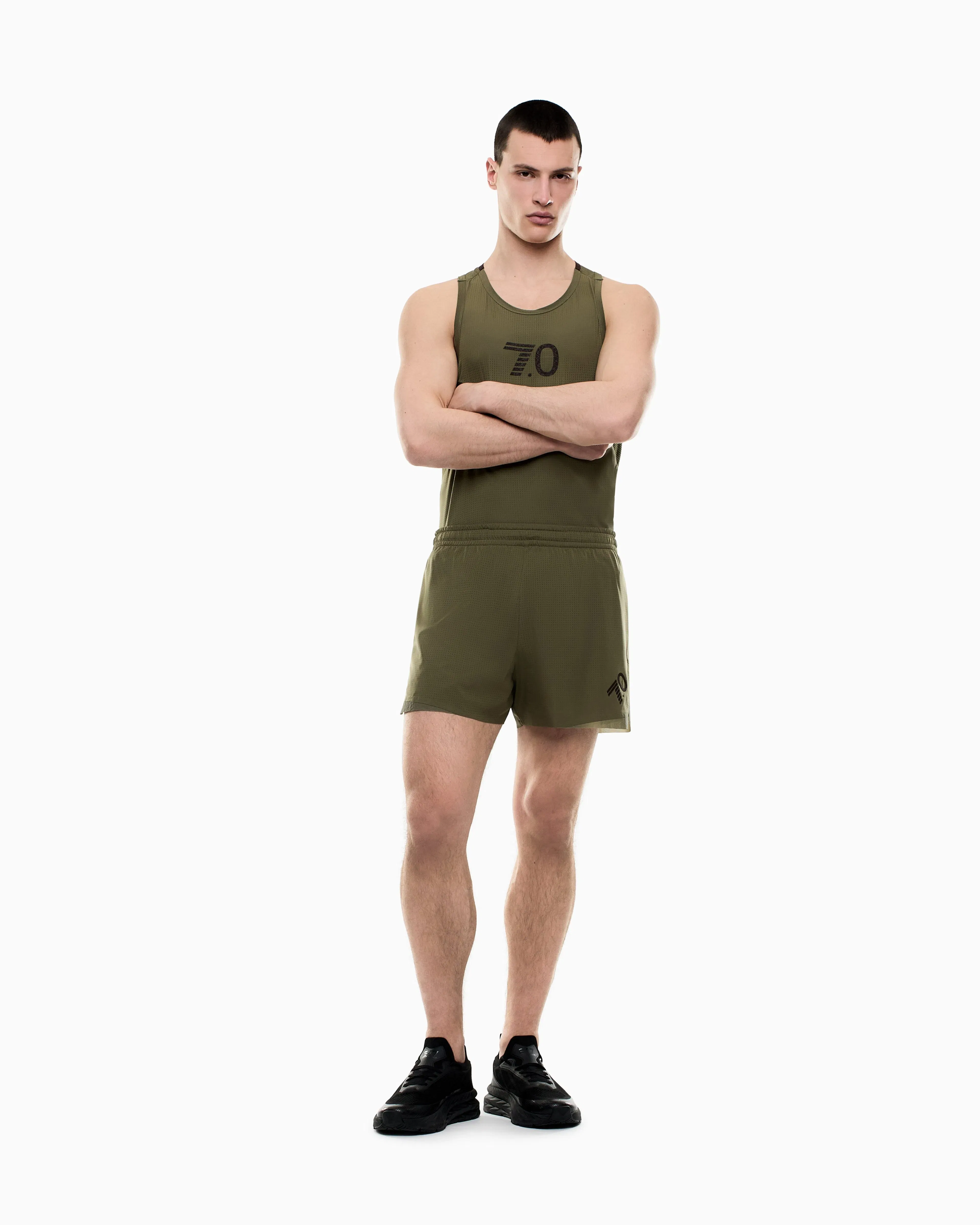 EA7 7.0 SHOW shorts in stretch technical fabric