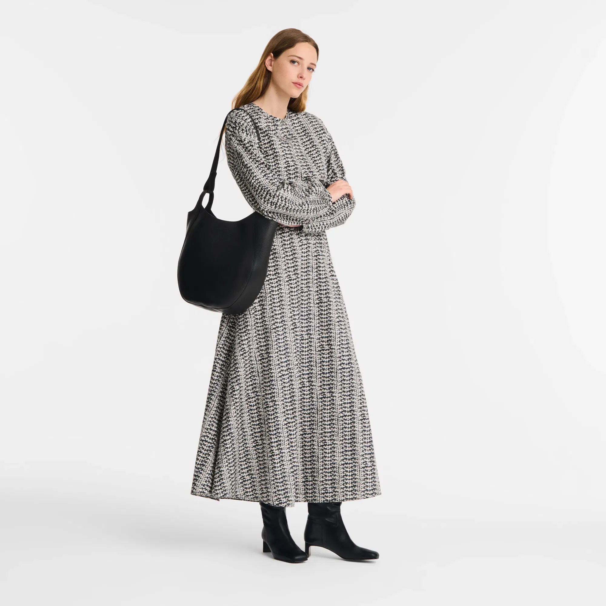 Longchamp Le Foulonné L Hobo bag Black