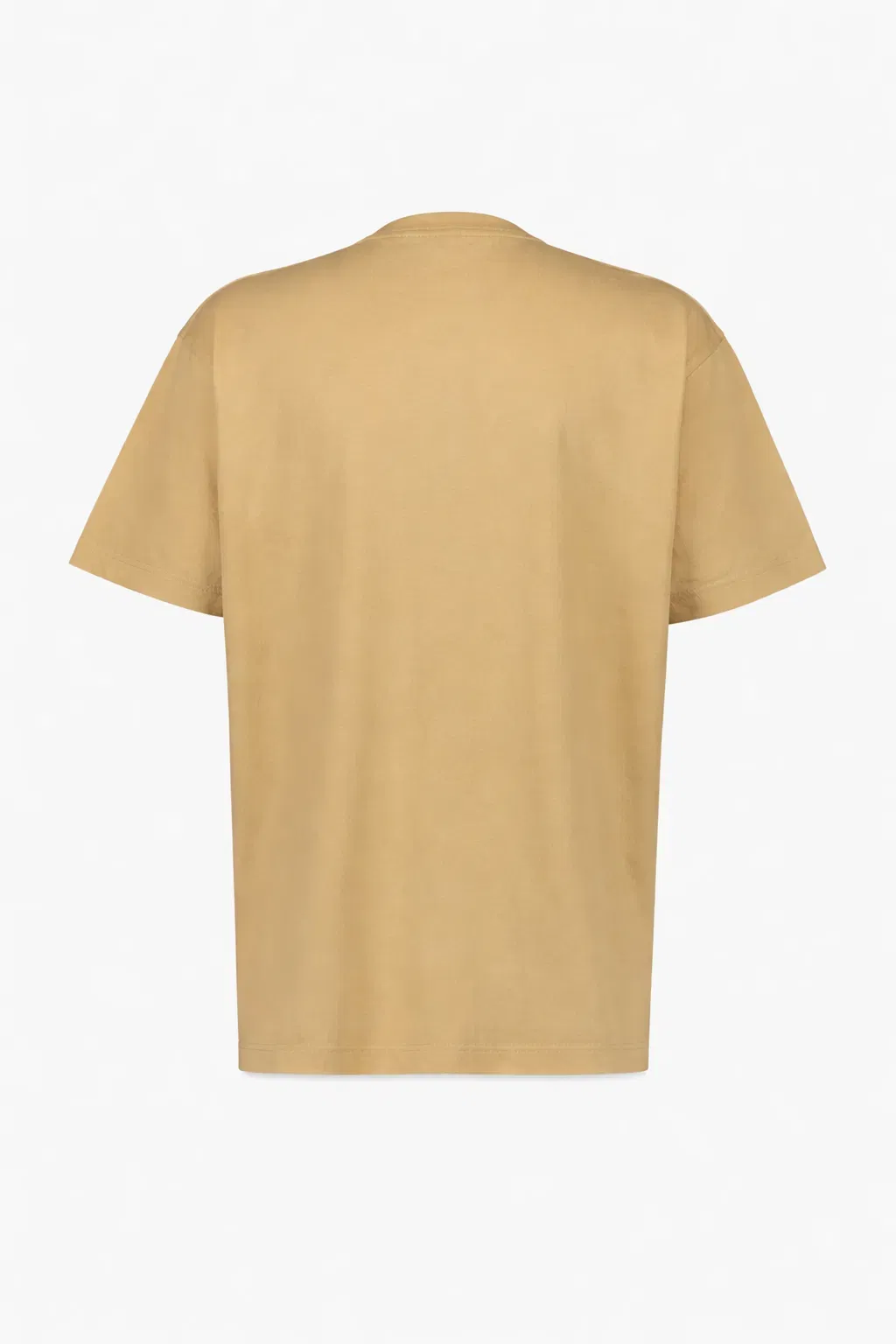 Gucci Beige Cotton Jersey T-Shirt with Gucci Print