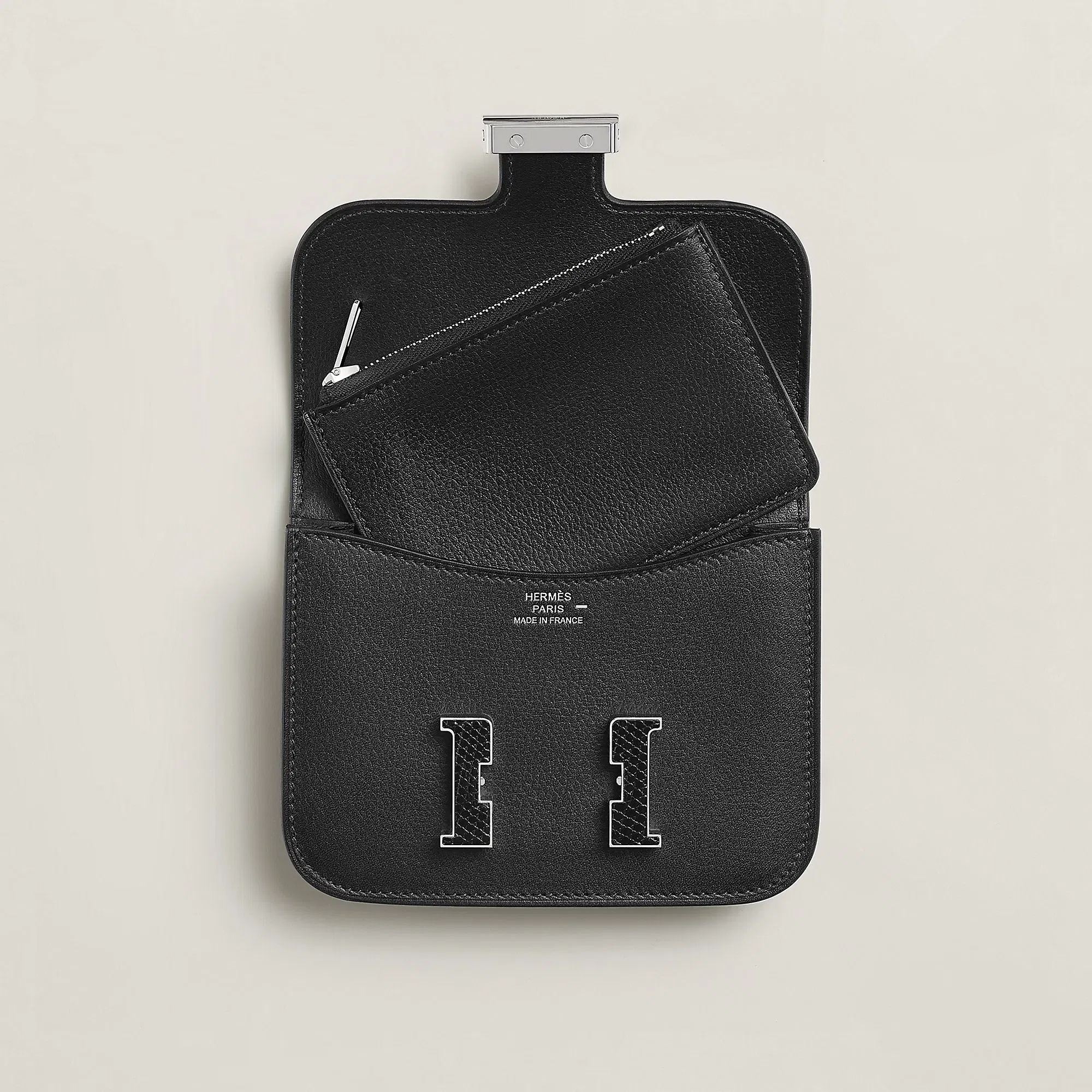 Hermes Constance Slim Wallet Noir