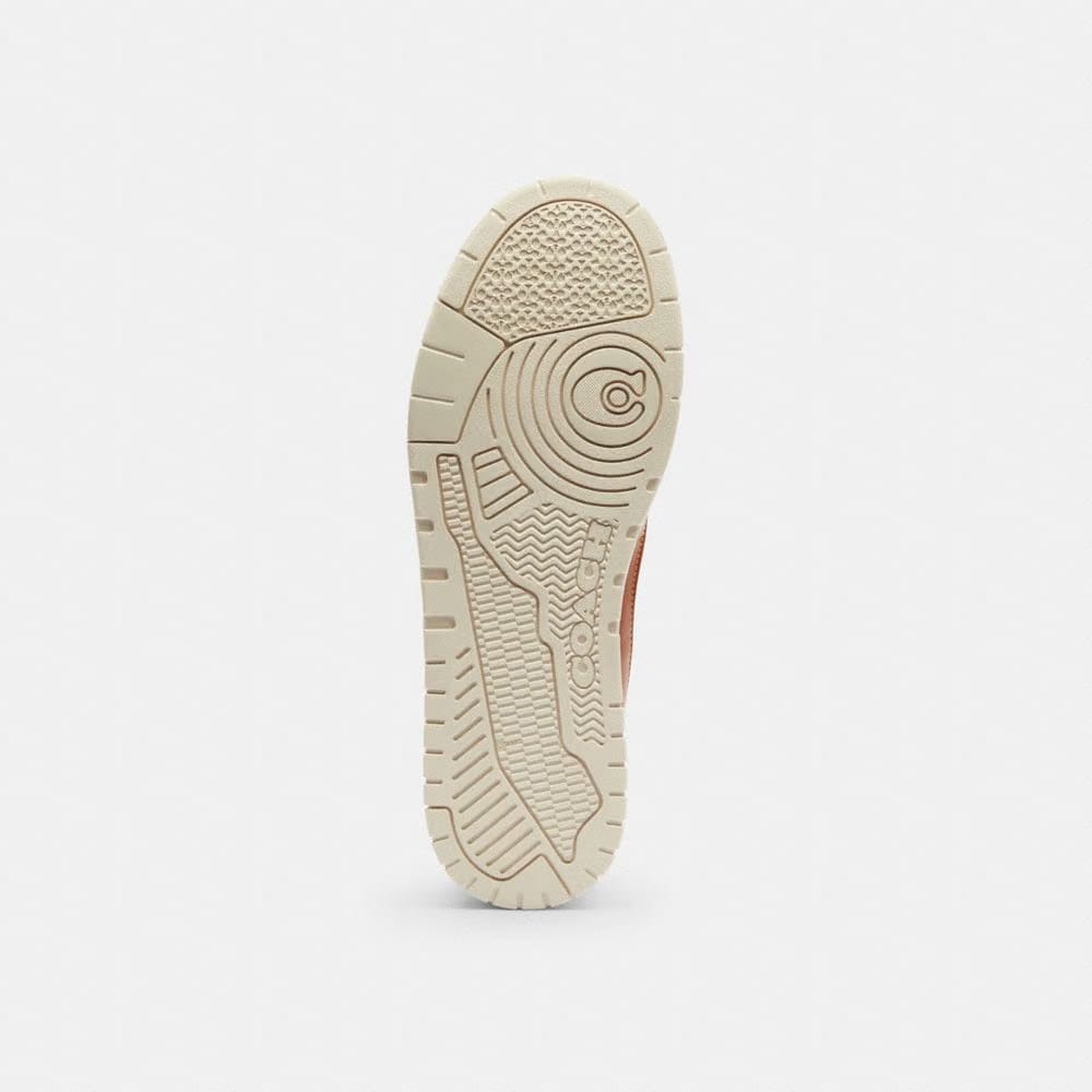 Men's Coach Soho Sneaker With Crystal Signature Jacquard Cocoa Burnished Amber