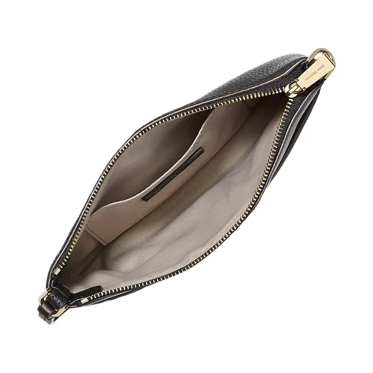 Michael Kors Jet Set Medium Pebbled Leather Wristlet Black
