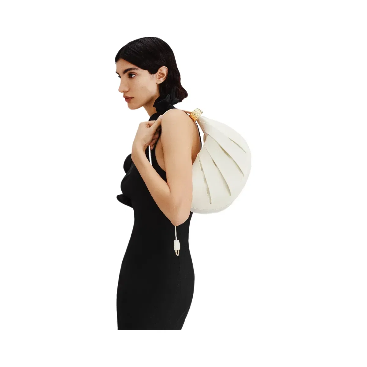 Jana Hollow Out Shoulder Bag - White