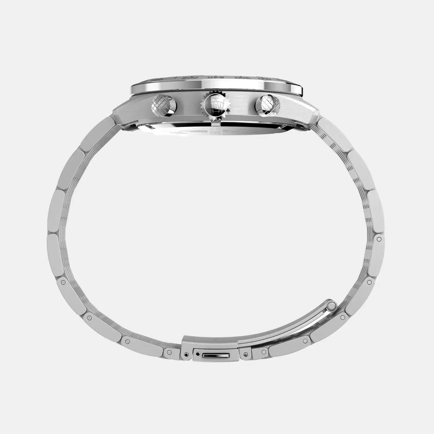 Timex Waterbury Men Quartz Silver Dial Chronograph Stainless Steel Watch Tw2V42400Uj