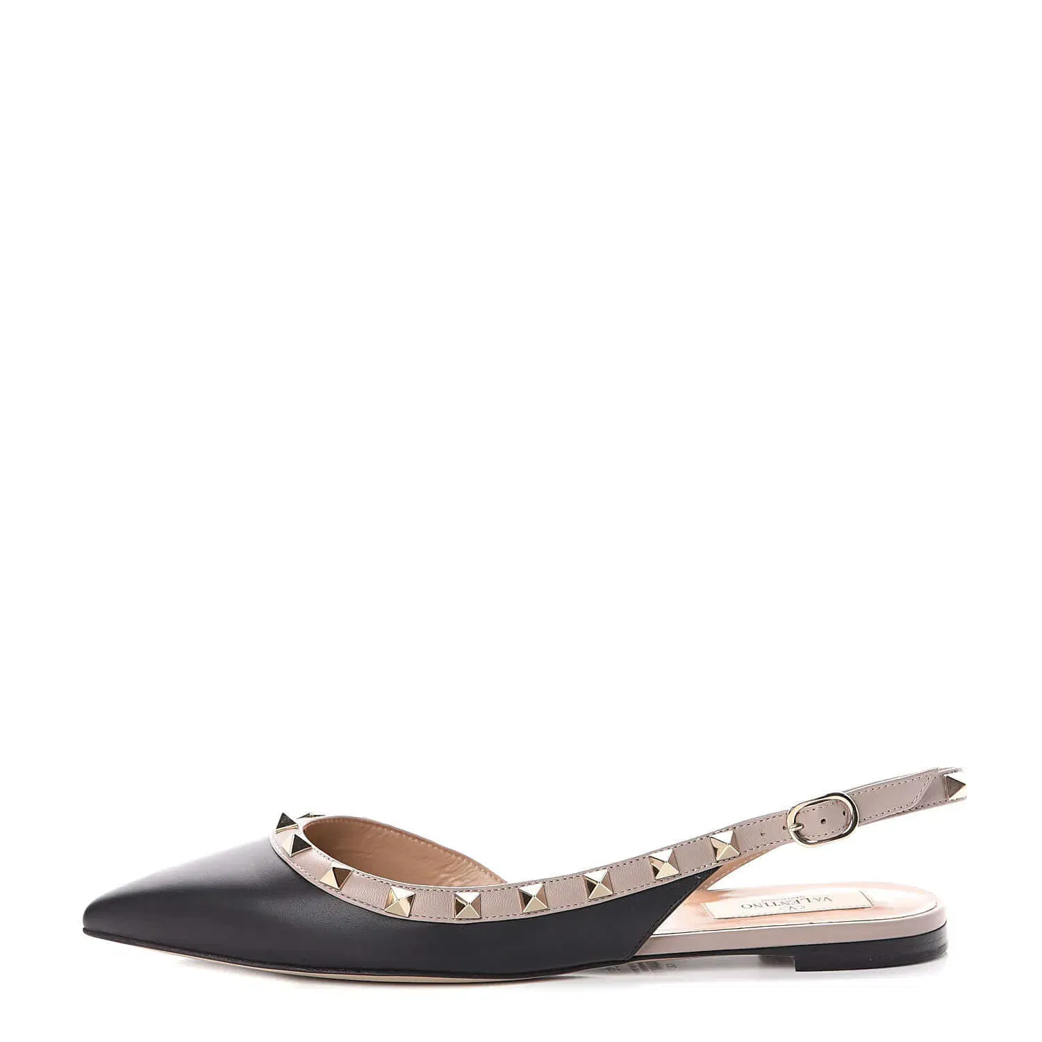 Valentino Garavani Nappa Rockstud Slingback Flats
