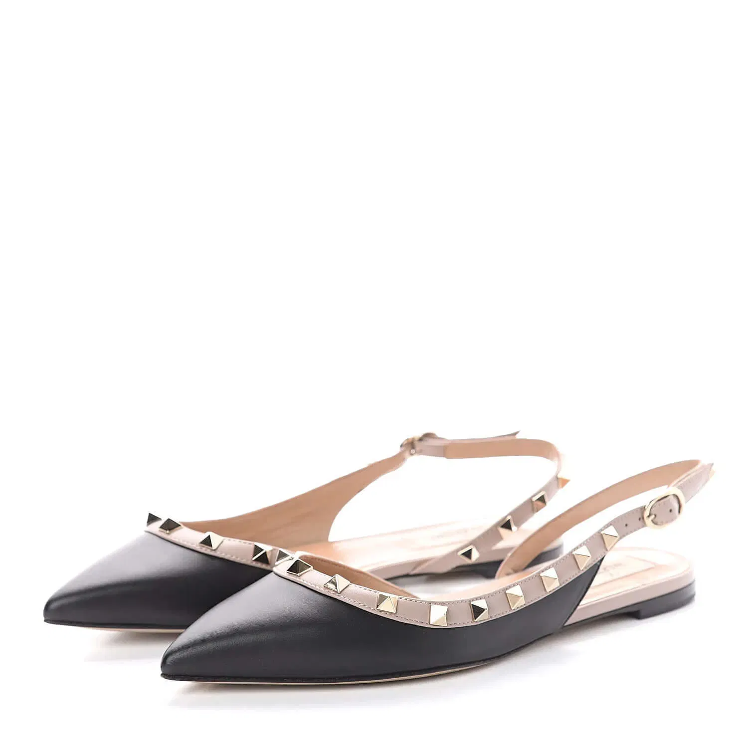 Valentino Garavani Nappa Rockstud Slingback Flats