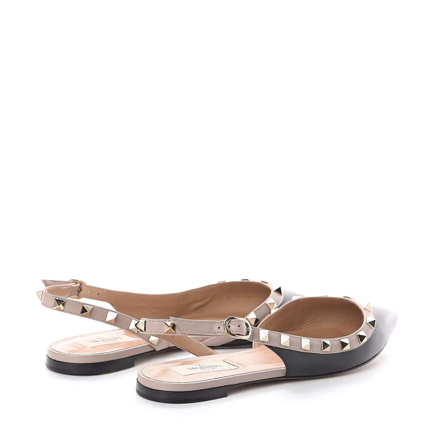 Valentino Garavani Nappa Rockstud Slingback Flats