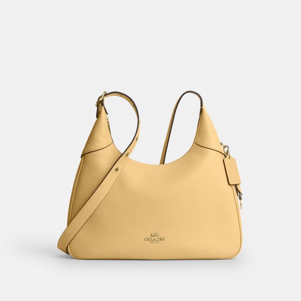 Coach Ella Shoulder Bag Gold Soft Yellow