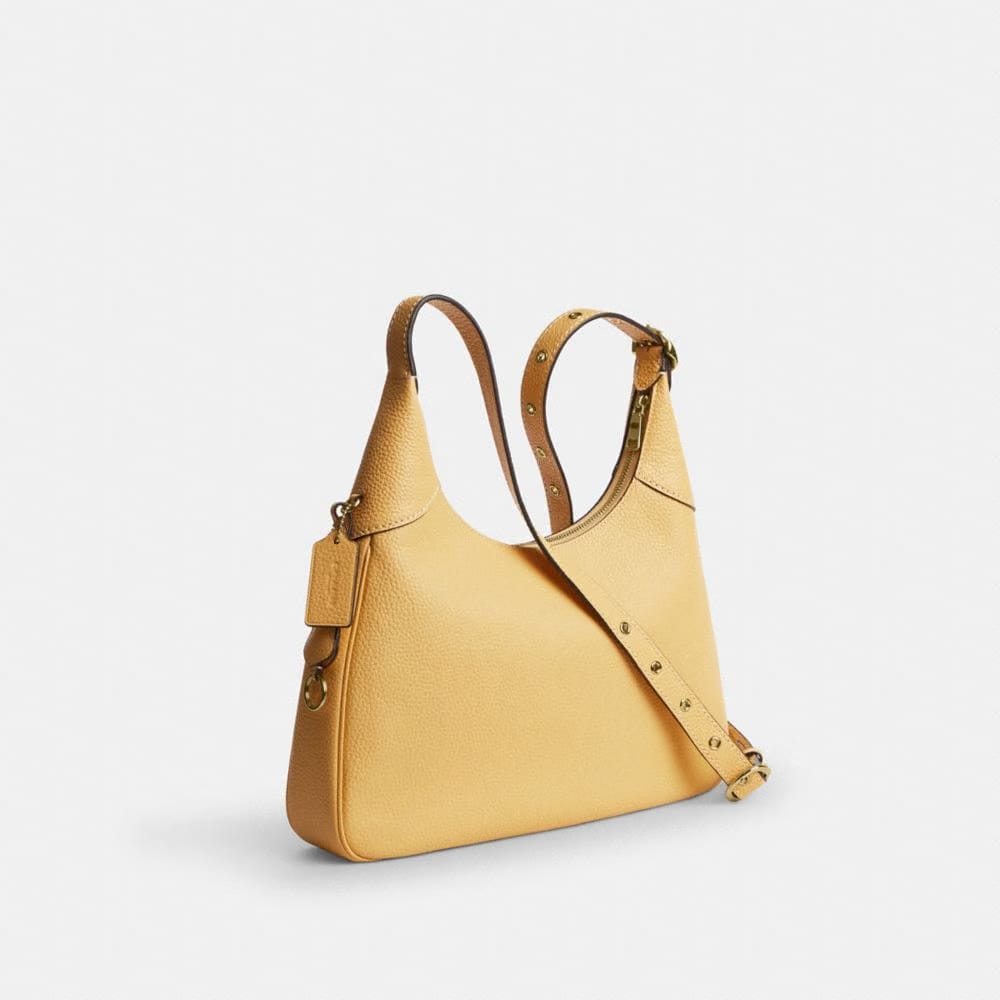 Coach Ella Shoulder Bag Gold Soft Yellow