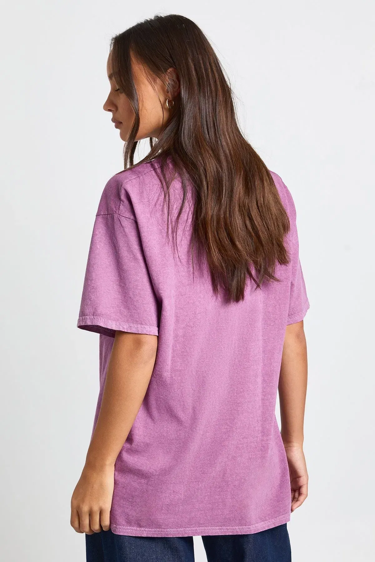 Cheese and Wine Printed Oversized T-Shirt