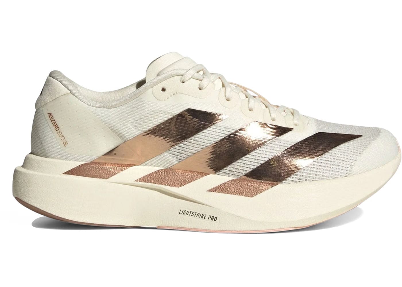Adidas Adidas Adizero Evo SL 'Metallic Stripes Off White Copper'