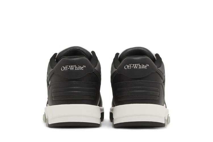 OFF-WHITE Out Of Office OOO Low Tops Black White