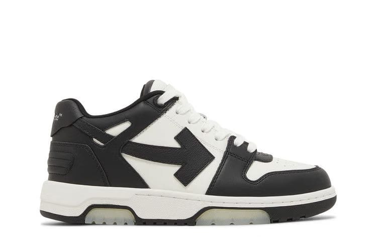 OFF-WHITE Out Of Office OOO Low Tops Black White