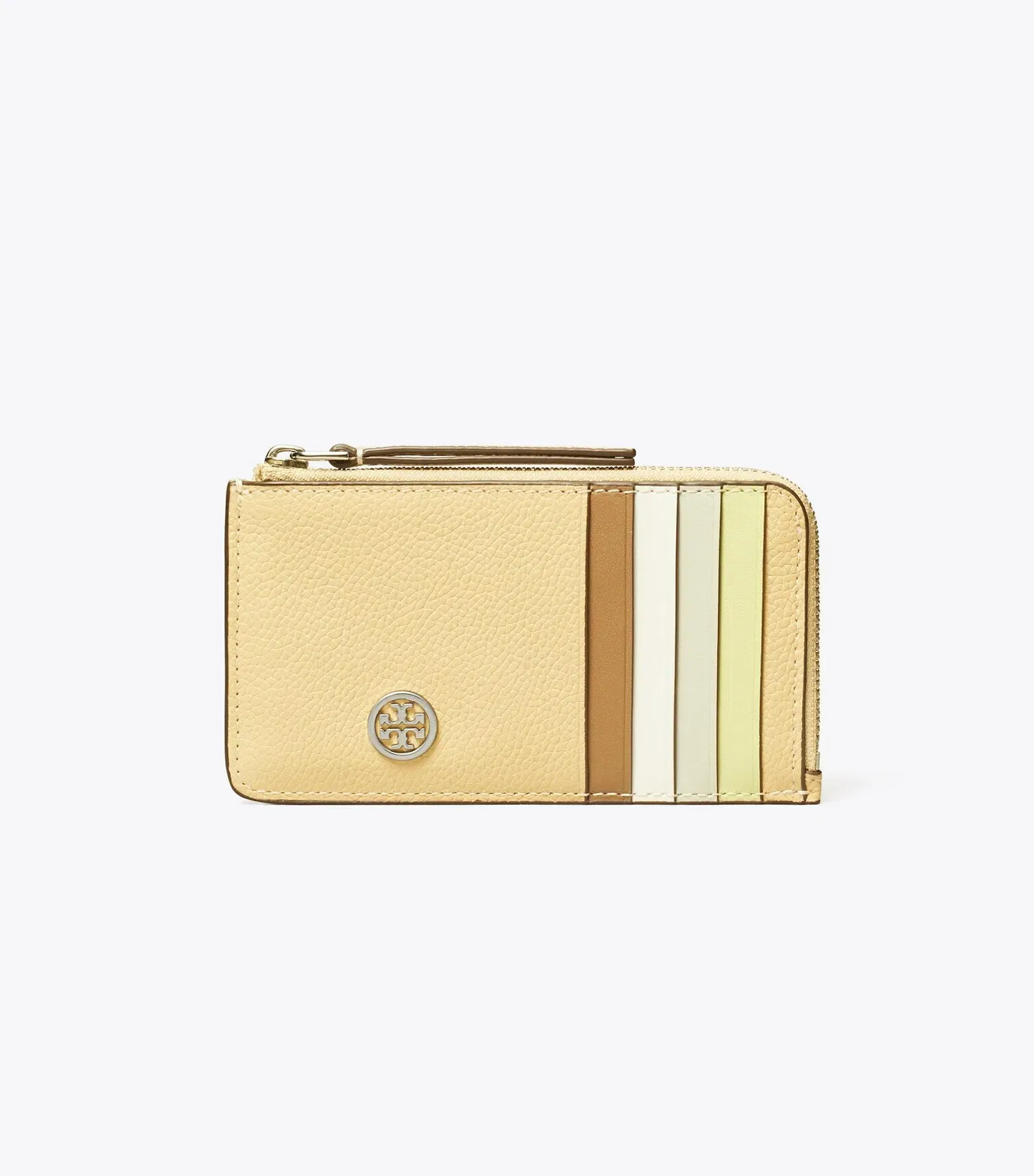 Robinson Pebbled Top-Zip Card Case