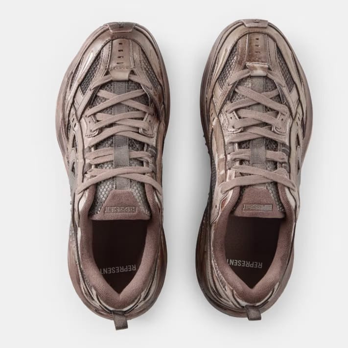 REPRESENT Men's Chunky Trainers 'Chocolate'