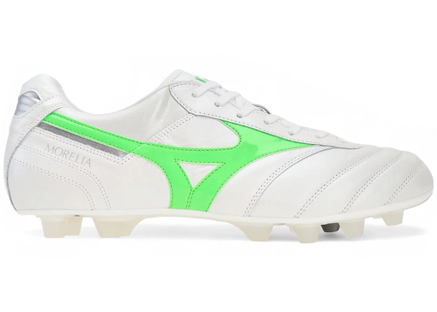 Mizuno Morelia Ii Japan Md White Neon Green Galaxy Silver