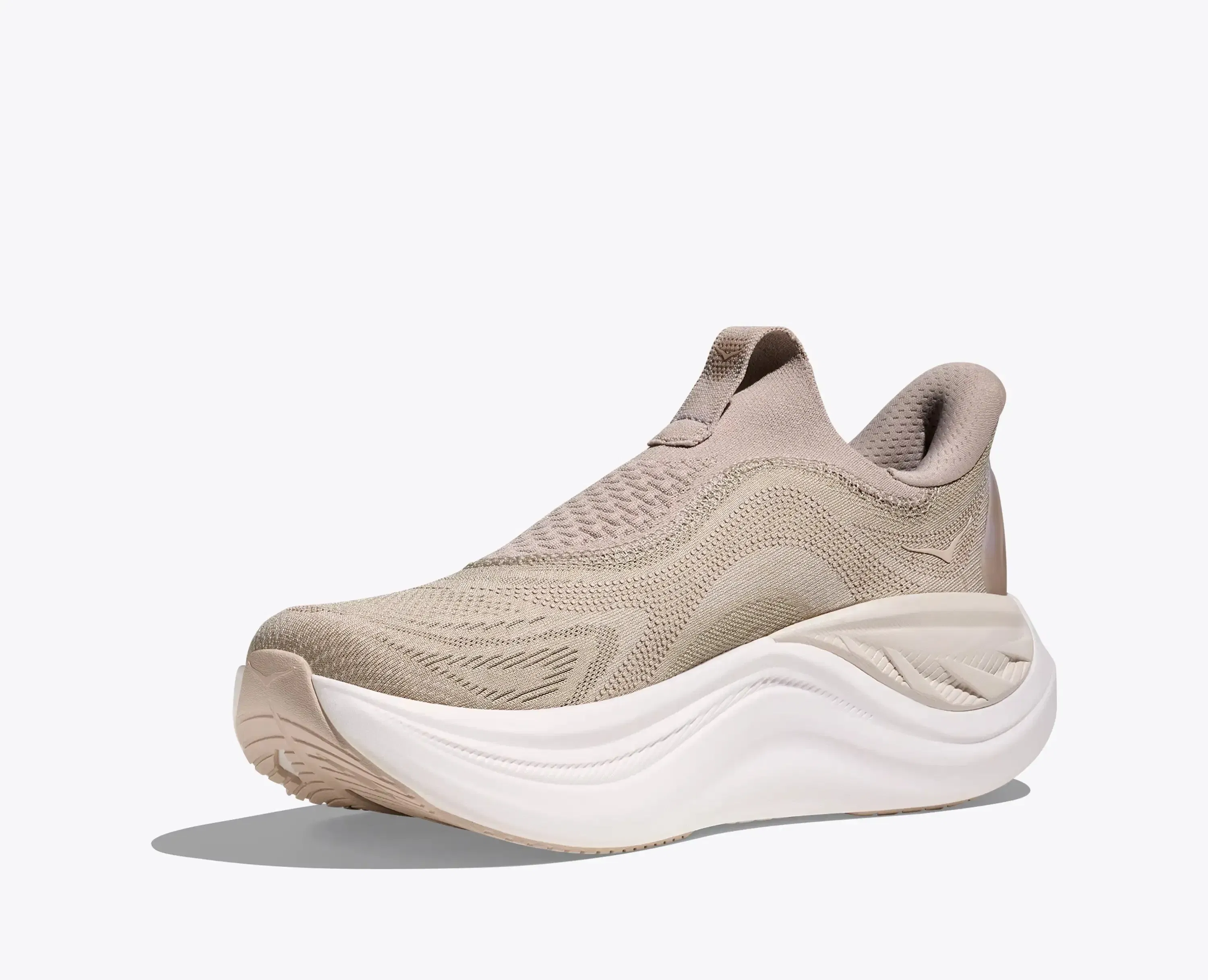 Hoka Women'S Skyward Laceless Putty White